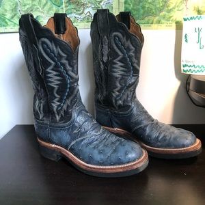 Authentic Lucchese Ostrich Boots